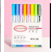 1 Set Solid Color Learning Daily Plastic Preppy Style Fluorescent Pen sku image 1