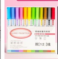 1 Set Solid Color Learning Daily Plastic Preppy Style Fluorescent Pen sku image 2