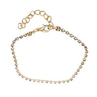 IG Style Simple Style Solid Color Rhinestones Iron Wholesale Anklet main image 3