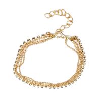 IG Style Simple Style Solid Color Rhinestones Iron Wholesale Anklet main image 5