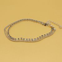 IG Style Simple Style Solid Color Rhinestones Iron Wholesale Anklet main image 9
