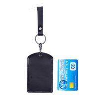Unisex Solid Color Leather Open Card Holders sku image 23