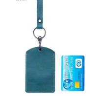 Unisex Solid Color Leather Open Card Holders sku image 24