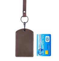 Unisex Solid Color Leather Open Card Holders sku image 25