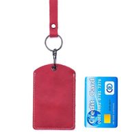 Unisex Solid Color Leather Open Card Holders sku image 26
