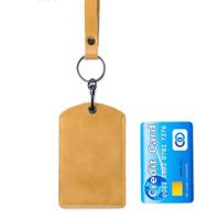 Unisex Solid Color Leather Open Card Holders sku image 27