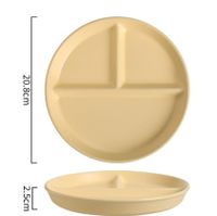 Casual Vacation Solid Color Porcelain Plate 1 Piece sku image 1
