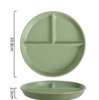 Casual Vacation Solid Color Porcelain Plate 1 Piece sku image 2