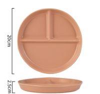 Casual Vacation Solid Color Porcelain Plate 1 Piece sku image 3