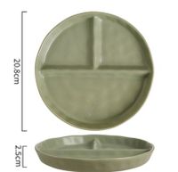 Casual Vacation Solid Color Porcelain Plate 1 Piece sku image 4