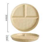 Casual Vacation Solid Color Porcelain Plate 1 Piece sku image 6