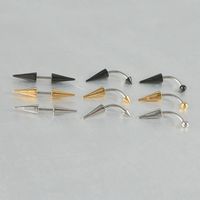 Casual Exaggerated Simple Style Solid Color Stainless Steel Eyebrow Nails Ear Studs In Bulk main image 5