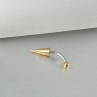 Casual Exaggerated Simple Style Solid Color Stainless Steel Eyebrow Nails Ear Studs In Bulk sku image 6