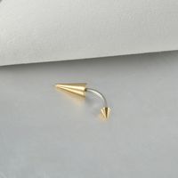 Casual Exaggerated Simple Style Solid Color Stainless Steel Eyebrow Nails Ear Studs In Bulk sku image 7