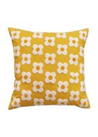 Casual Pastoral Flower Canvas Throw Pillow main image 4