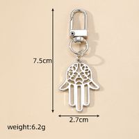Casual Vintage Style Simple Style Devil's Eye Palm Alloy Bag Pendant Keychain main image 3