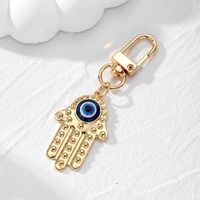 Casual Vintage Style Simple Style Devil's Eye Palm Alloy Bag Pendant Keychain main image 6