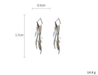 1 Pair Elegant Geometric Tassel Plating Alloy Drop Earrings main image 2