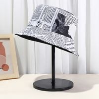 Unisex Hip Hop Felsen Brief Gemalt Flache Traufen Bucket Hat main image 10