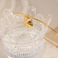 Lässig Elegant Einfacher Stil Herzform Titan Stahl Überzug 18 Karat Vergoldet Halskette Mit Anhänger main image 3