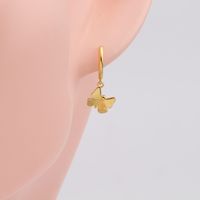 1 Pair Simple Style Bow Knot Plating Sterling Silver Gold Plated Drop Earrings main image 4