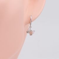 1 Pair Simple Style Bow Knot Plating Sterling Silver Gold Plated Drop Earrings main image 3
