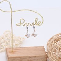 1 Pair Simple Style Bow Knot Plating Sterling Silver Gold Plated Drop Earrings main image 5