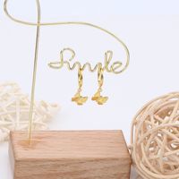 1 Pair Simple Style Bow Knot Plating Sterling Silver Gold Plated Drop Earrings main image 6