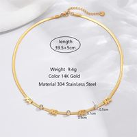 304 Stainless Steel 14K Gold Plated Elegant Classic Style Plating Hollow Out Inlay Square Butterfly Elephant Zircon Necklace sku image 4