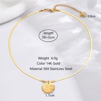 304 Stainless Steel 14K Gold Plated Elegant Classic Style Plating Hollow Out Inlay Square Butterfly Elephant Zircon Necklace sku image 2
