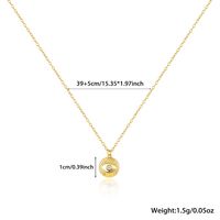 Simple Style Classic Style Devil's Eye Sterling Silver Plating Inlay Zircon 18k Gold Plated White Gold Plated Pendant Necklace main image 2