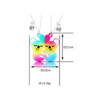 Cartoon Style Cute Animal Unicorn Alloy Girl's Pendant Necklace sku image 3