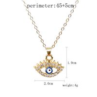 Ig Style Streetwear Devil's Eye Heart Shape Alloy Plating Hollow Out Inlay Rhinestones Women's Unisex Pendant Necklace main image 3