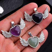 1 Piece Cute Heart Shape Alloy Inlay Jewelry Accessories main image 1