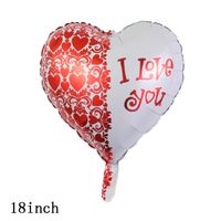 Valentinstag Herzform Aluminiumfolie Datum Luftballons sku image 9