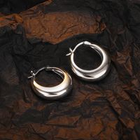 1 Pair Casual U Shape Plating Sterling Silver White Gold Plated Earrings main image 4