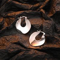 1 Pair Casual Solid Color Sterling Silver White Gold Plated Earrings main image 5