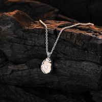 Casual Shell Sterling Silver Plating Inlay Freshwater Pearl White Gold Plated Pendant Necklace main image 1