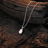 Casual Shell Sterling Silver Plating Inlay Freshwater Pearl White Gold Plated Pendant Necklace main image 5