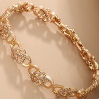 Elegant Xuping Infinity Heart Shape Alloy Copper Plating Inlay Artificial Diamond 18k Gold Plated Women's Bracelets main image 3