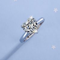 Shiny Heart Shape Sterling Silver Plating Inlay Zircon White Gold Plated Open Rings main image 6