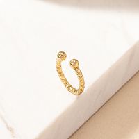 Punk Simple Style Round Solid Color Alloy Lip Stud Nose Ring In Bulk main image 3