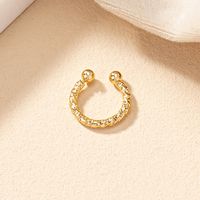 Punk Simple Style Round Solid Color Alloy Lip Stud Nose Ring In Bulk main image 5