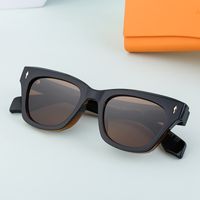 Retro Simple Style Solid Color Pc Square Full Frame Men's Sunglasses main image 8