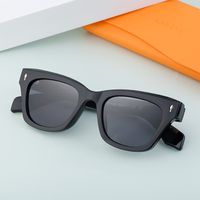 Retro Simple Style Solid Color Pc Square Full Frame Men's Sunglasses main image 7