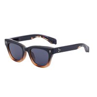 Retro Simple Style Solid Color Pc Square Full Frame Men's Sunglasses sku image 2
