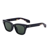 Retro Simple Style Solid Color Pc Square Full Frame Men's Sunglasses sku image 3