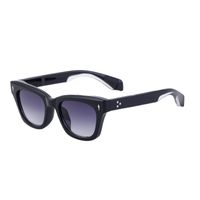 Retro Simple Style Solid Color Pc Square Full Frame Men's Sunglasses sku image 5
