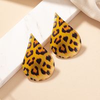 1 Pair Hip-hop Retro Commute Water Droplets Leopard Plating Alloy Gold Plated Ear Studs main image 1