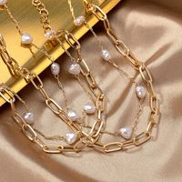 Ig Style Elegant Retro Heart Shape Imitation Pearl Alloy Women's Bracelets Necklace main image 3